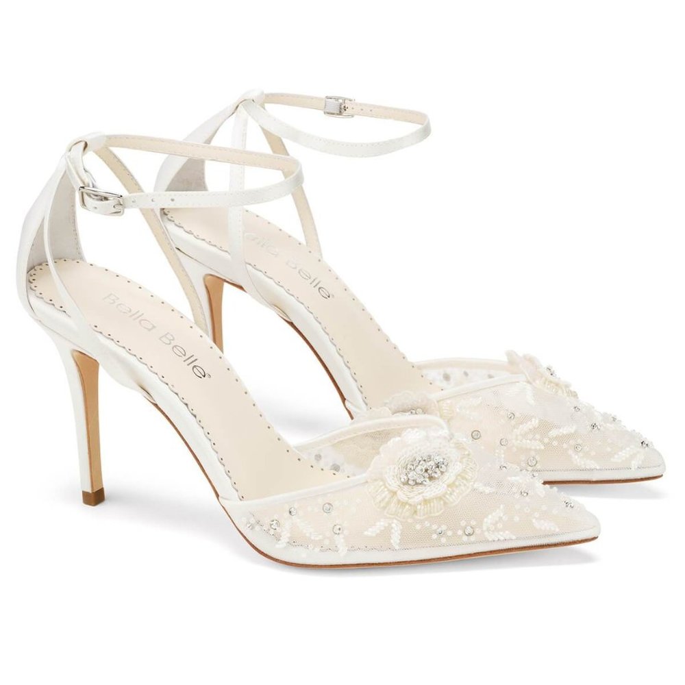 Norah Bella Belle Wedding Shoes Size 9 US/EU 40/UK 6.5 Originally Priced $355